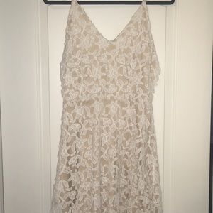 White lace, spaghetti strap dress - worn once!